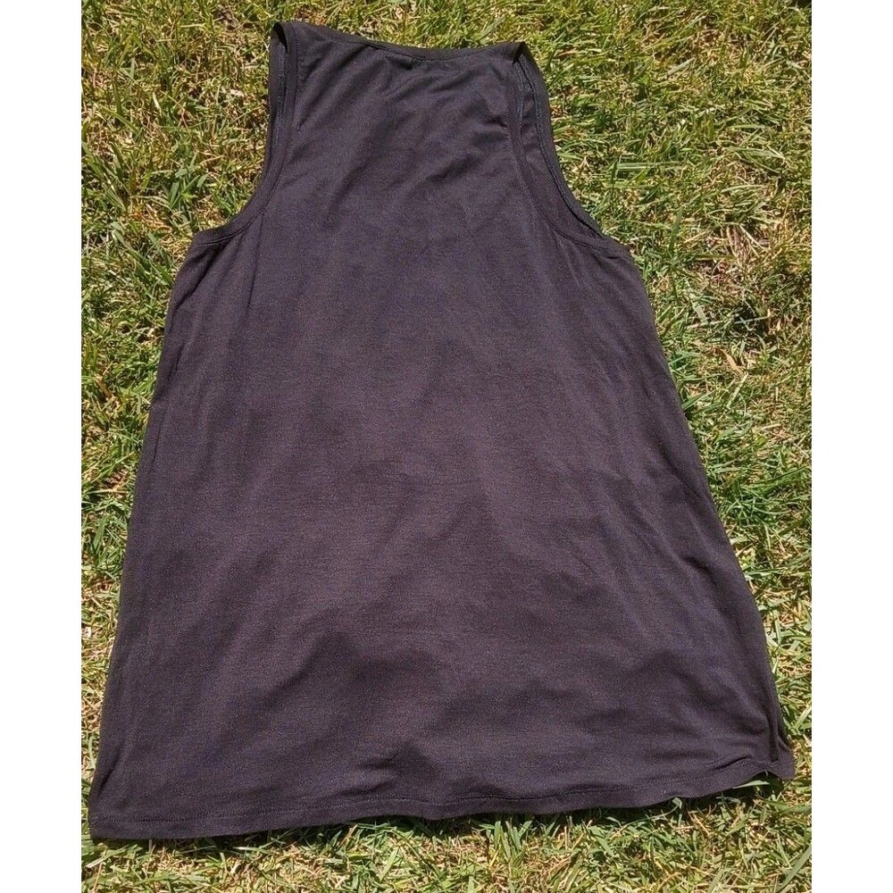 Vince Black Micro Modal Stretch Tank Top Medium Sleeveless Minimalist Basic - Picture 2 of 8